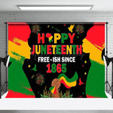 Lofaris Freeish Since June 19th 1865 Juneteenth Backdrop